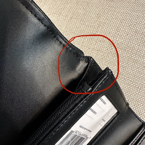 Kate Spade Black Callie Trifold Wallet Mulberry Street Leather Black Pre-Owned - Picture 4 of 7